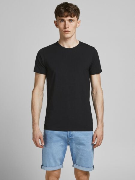 تي شيرت بيزيك بكم قصير ورقبة دائرية