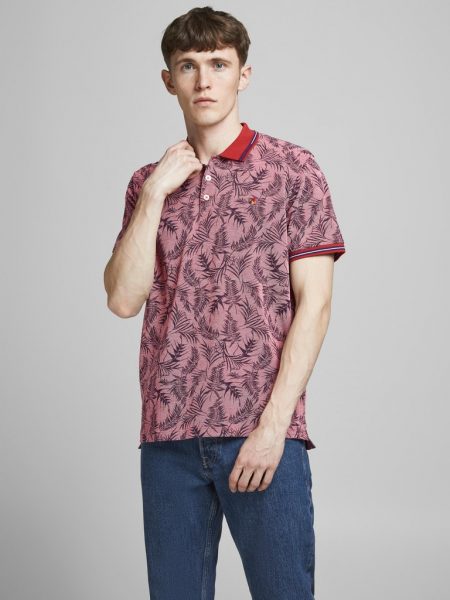 تى شيرت لونين بولو بياقة دائرية وأكمام قصيرة