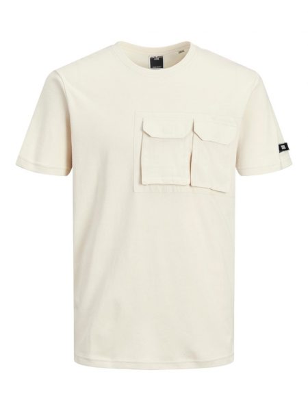 تى شيرت لوكا بياقة دائرية وأكمام قصيرة