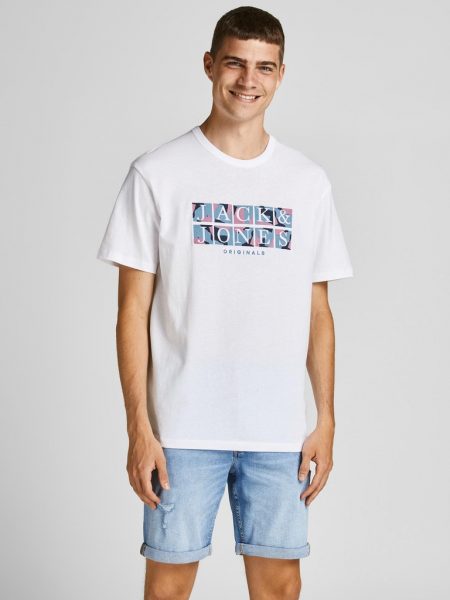 تى شيرت تيرازو بياقة دائرية وأكمام قصيرة