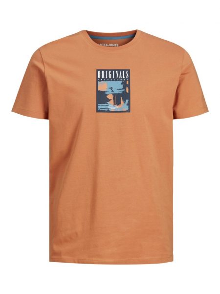 تى شيرت كوليج بأكمام قصيرة بياقة دائرية