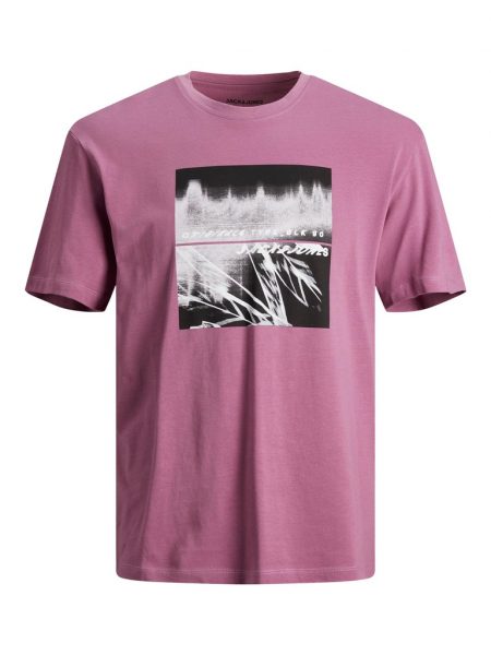 تى شيرت بياقة دائرية وأكمام قصيرة