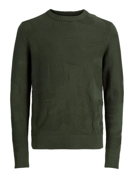 سويتر ريلك محاك بقبة دائرية بدون طوق