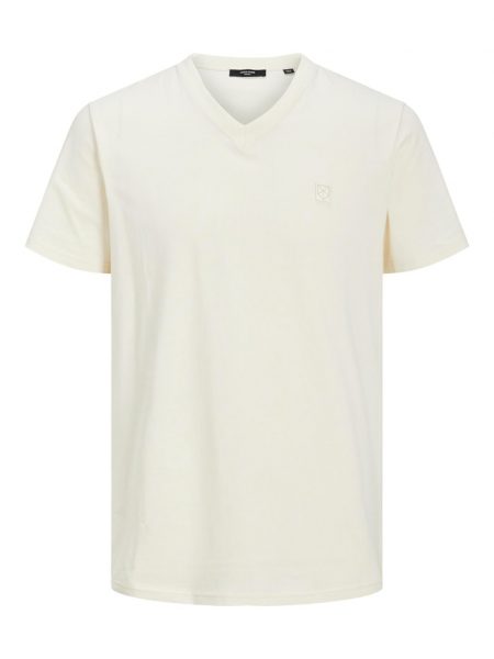 تى شيرت برقبة شكل سبعة وأكمام قصيرة