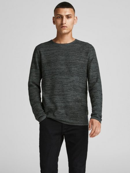 سويتر ثيو محاك بقبة دائرية بدون طوق